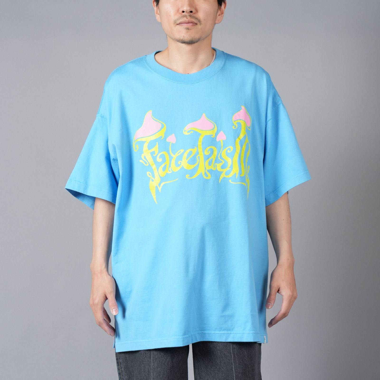 【ラスト1点】MUSHROOM TEE / マッシュルーム Tシャツ (ライトブルー)