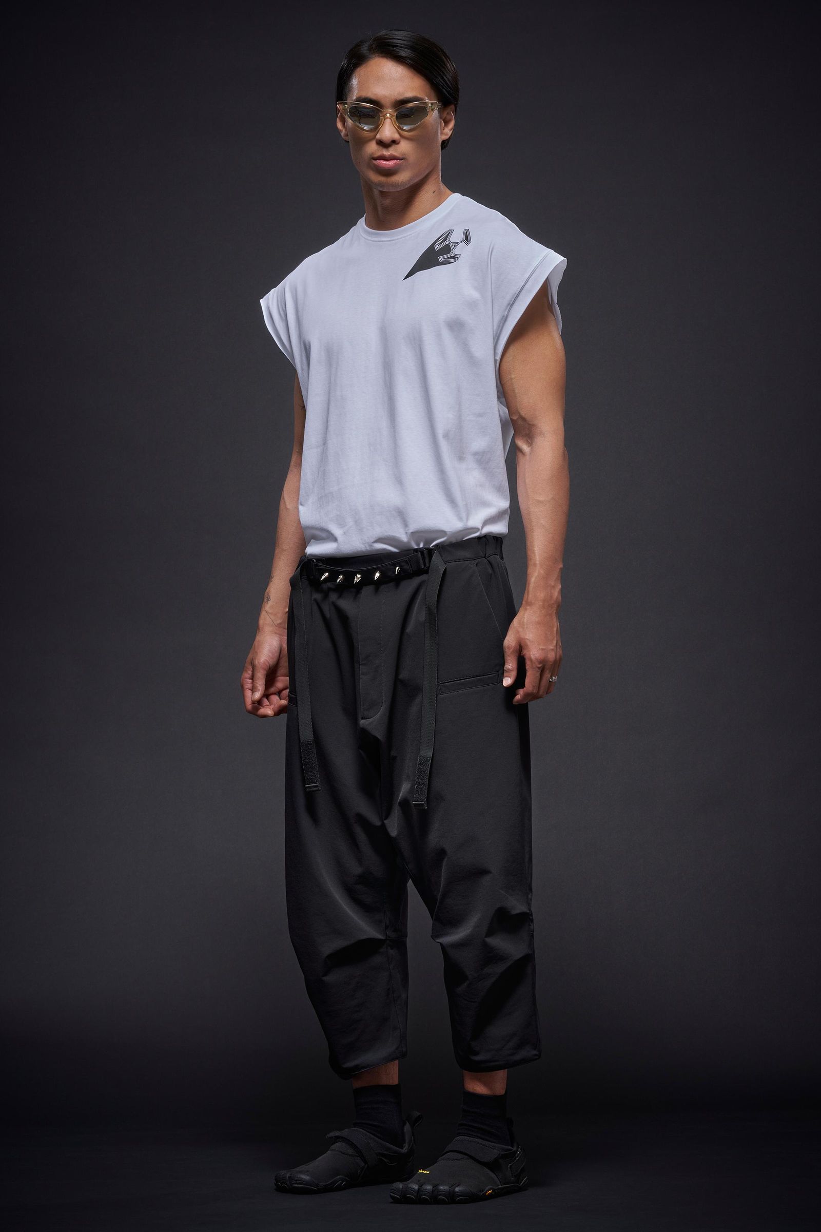 【ラスト1点】P17-DS / schoeller® Dryskin™ Web Belt Trouser Gen. 1.1 / ウェブ ベルト トラウザー / クロップドパンツ [WIDE FIT] (ブラック)