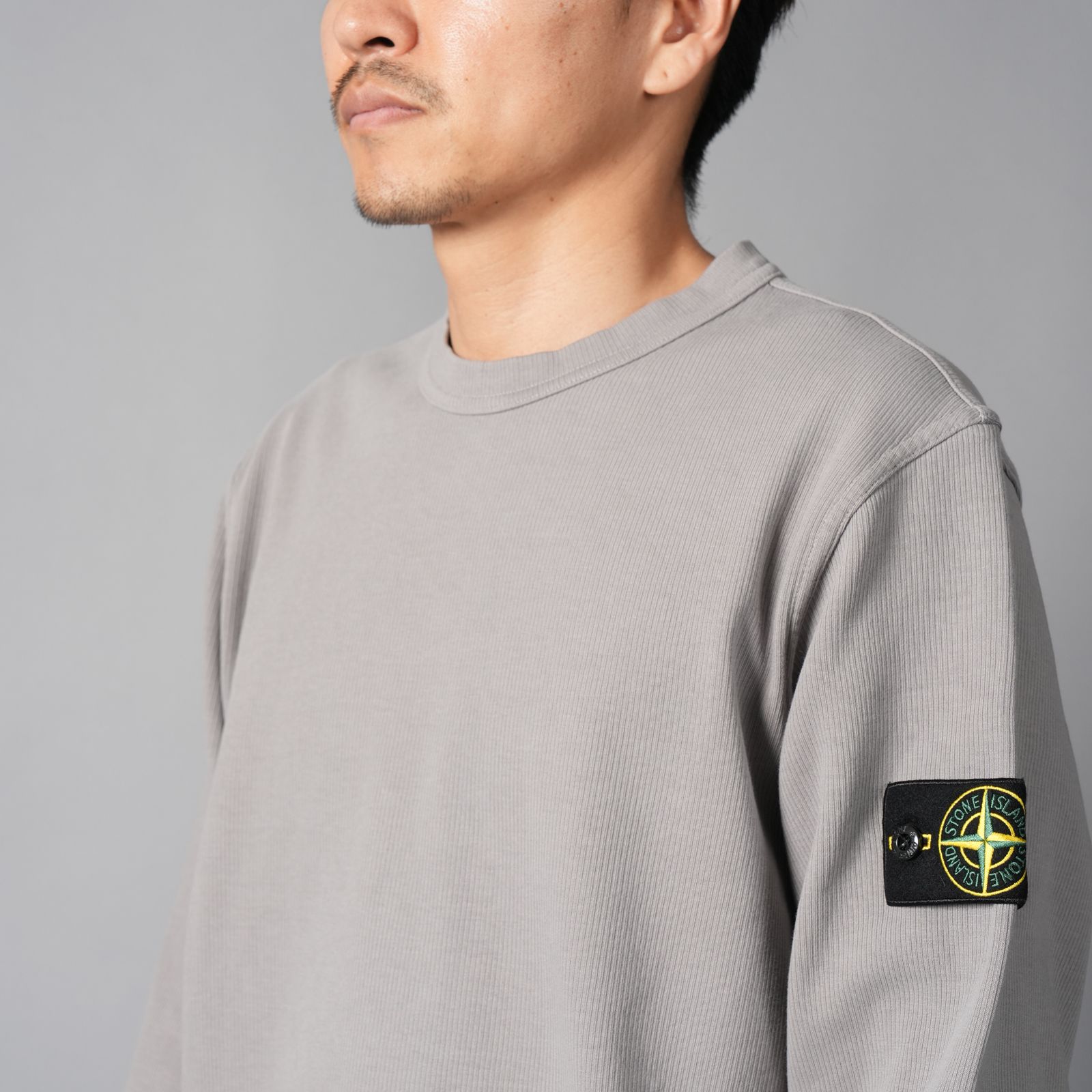 6100017 / ORGANIC COTTON INTERLOCK  / クルーネックスウェット (グレー)