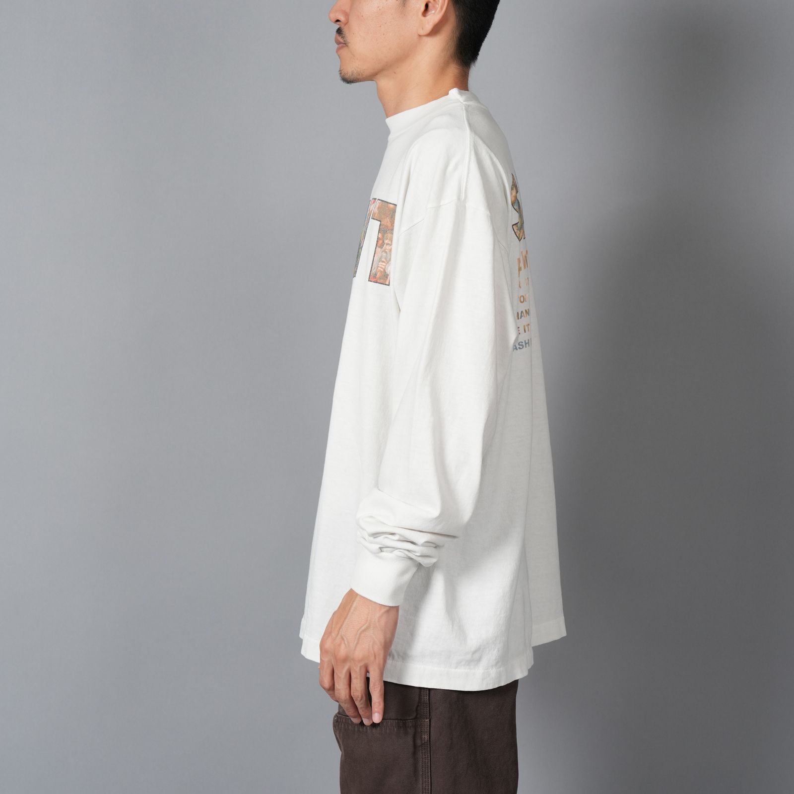 【ラスト1点】SM-HR1-0000-035 / LS TEE / NEW BODY RULES / WHITE / ロンT・カットソー (ホワイト)