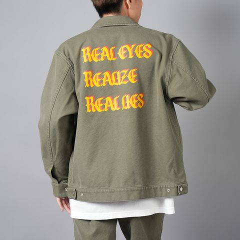 【ラスト1点】DUCK DRIZZLER JACKET W/ BACK PRINT / ドリズラージャケット (オリーブ)