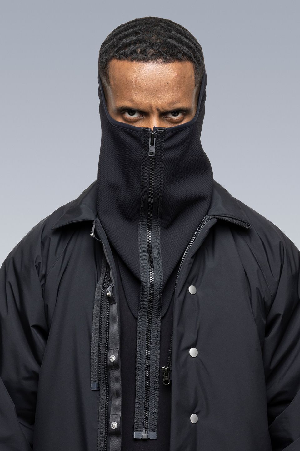 【ラスト1点】NG4-SS / Modular Zippered schoeller  3XDRY WB-400 Neck Gaiter / ネックゲイター [ストレッチ入り] (ブラック)