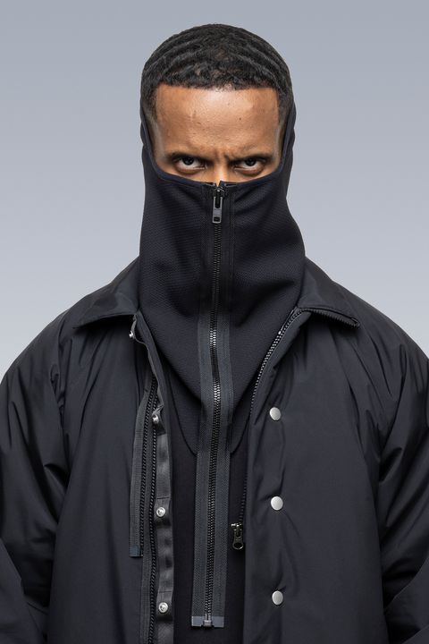 【ラスト1点】NG4-SS / Modular Zippered schoeller  3XDRY WB-400 Neck Gaiter / ネックゲイター [ストレッチ入り] (ブラック)