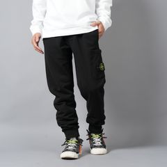 【ラスト1点】6200010 / ORGANIC COTTON FLEECE / ジョガーパンツ・スウェットパンツ [スリムフィット] [ガーメントダイ]  (ブラック)