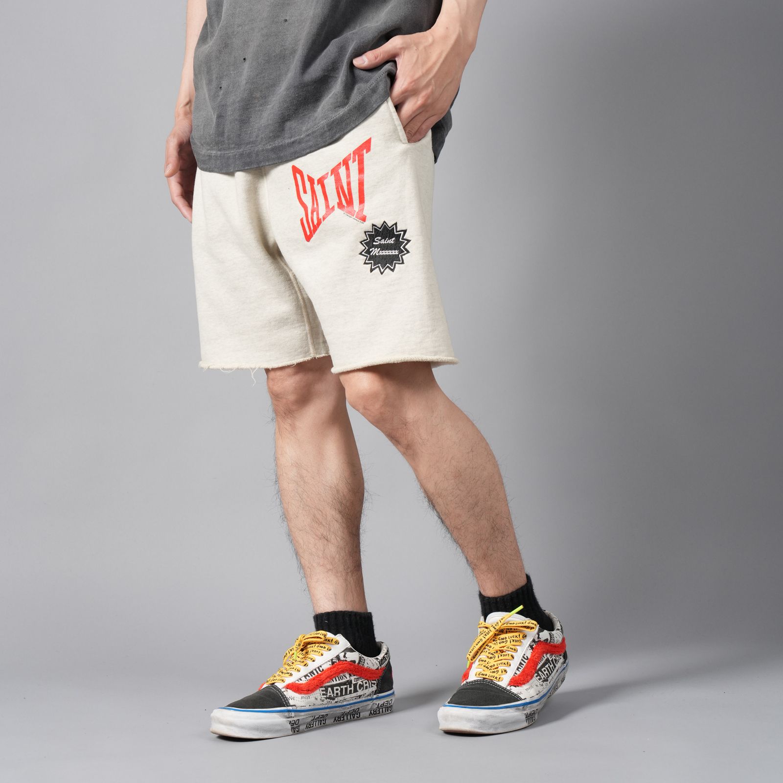 [4月6日(土)10時発売!!] SM-YS8-0000-047 / SWEAT SHORTS / SAINT / GRAY / ハーフパンツ (グレー)