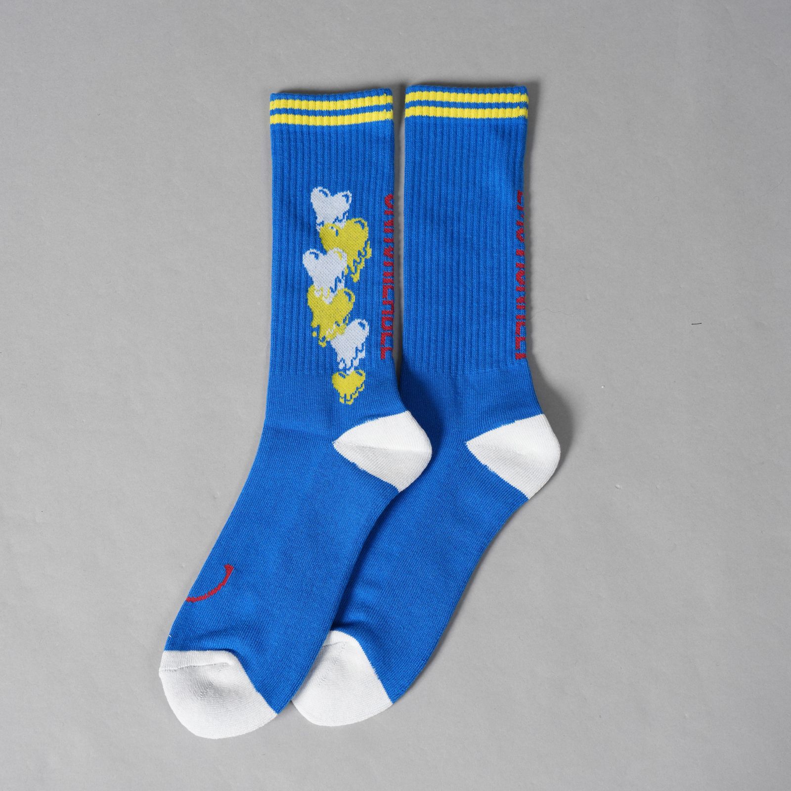 EU-MK1-0000-066 / EU LOGO SOCKS  / BLUE / ソックス(ブルー/ホワイト)