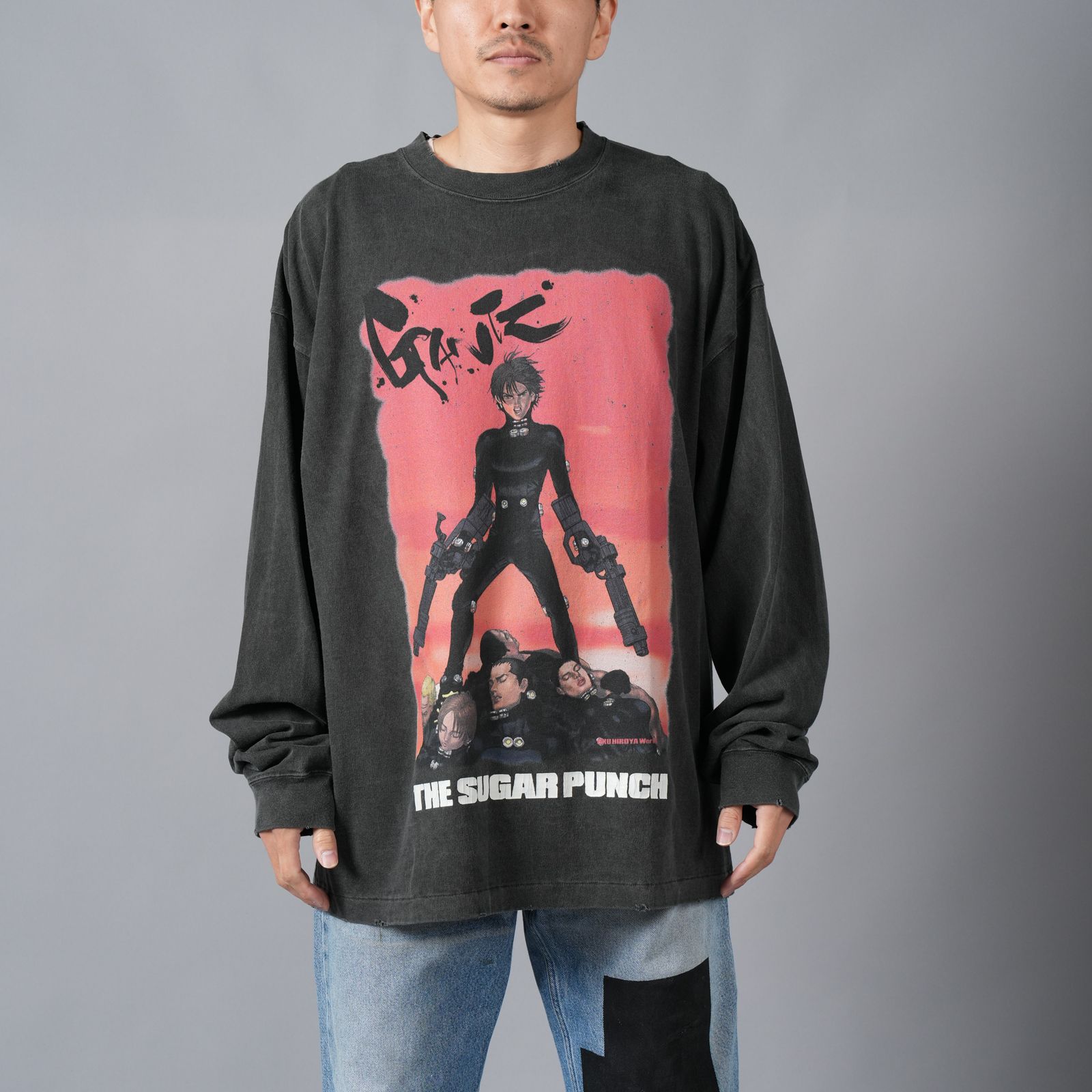 【ラスト1点】[GANTZ / ガンツ]  TGAM24SM011 / L/S TEE / Tシャツ (ブラック)