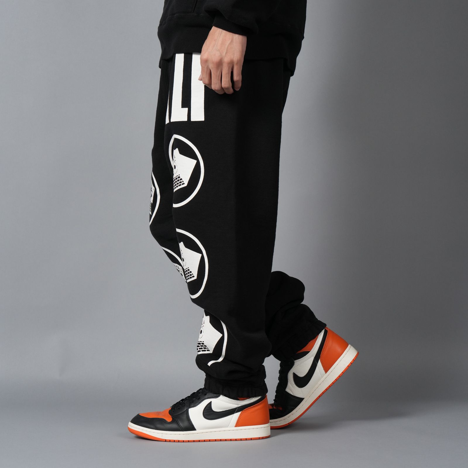 【残りわずか】SM-HR1-0000-C07 / KLF_SWEAT PANTS / KLF / BLACK / スウェットパンツ (ブラック)