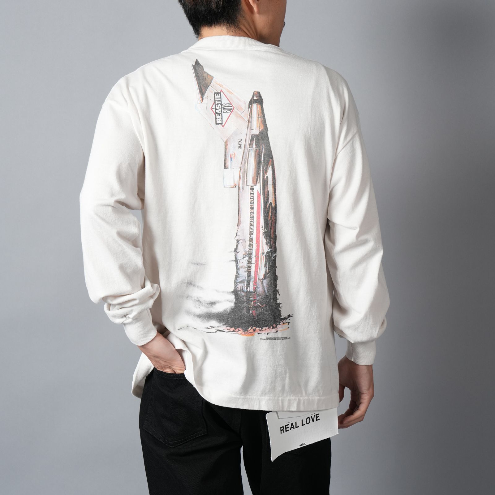 【残りわずか】【コラボ】SM-MK8-0000-C24 / BTB_LS T-SHIRT / BEASTIEBOYS / WHT / Tシャツ (ホワイト)