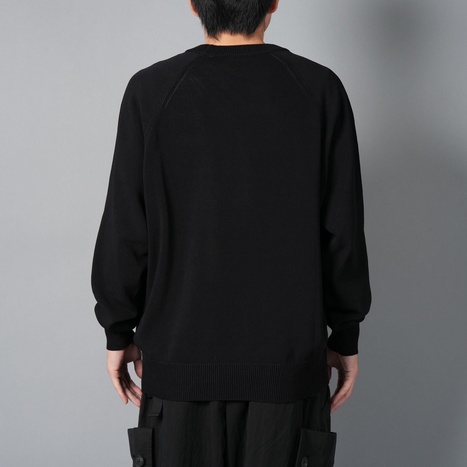 【ラスト1点】Y-3 Logo Knit Crew Sweatshirt  / ニットセーター (ブラック)