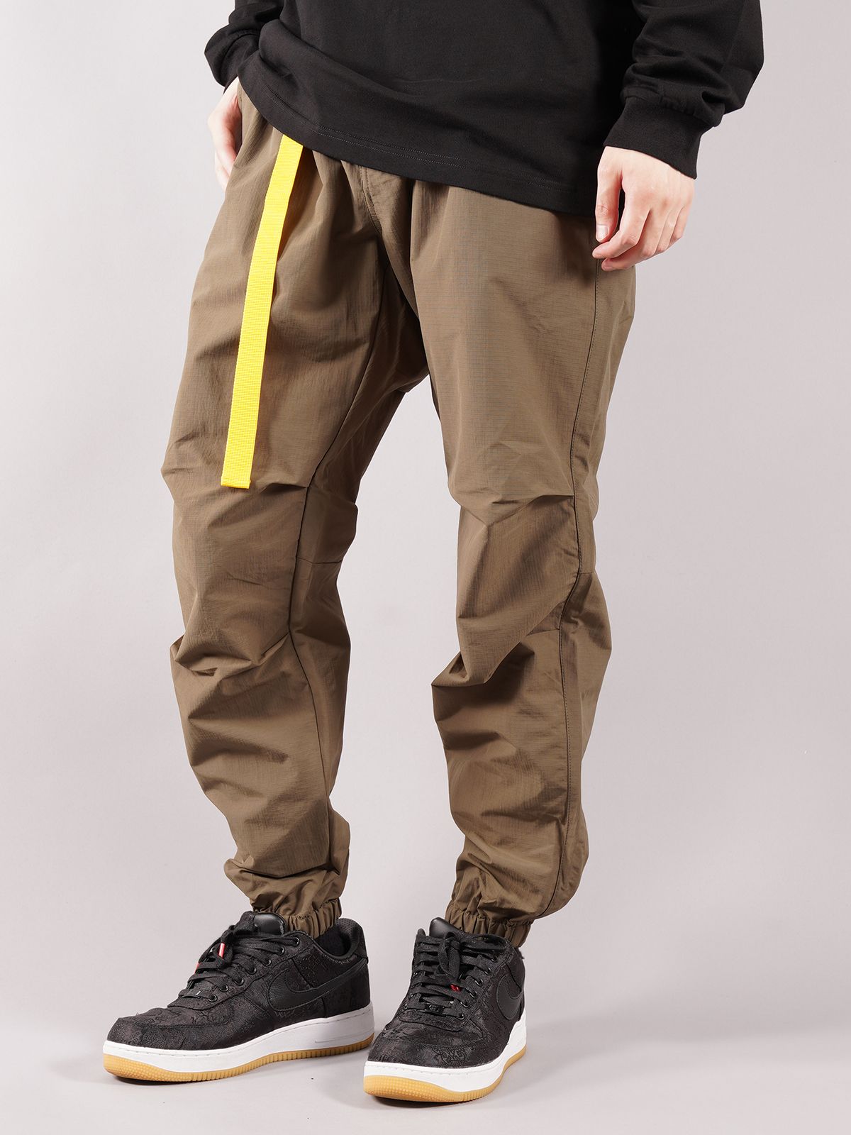 ラスト1点 / BUCKLE RIPSTOP PANTS / バックル リップストップ パンツ (グリーン)