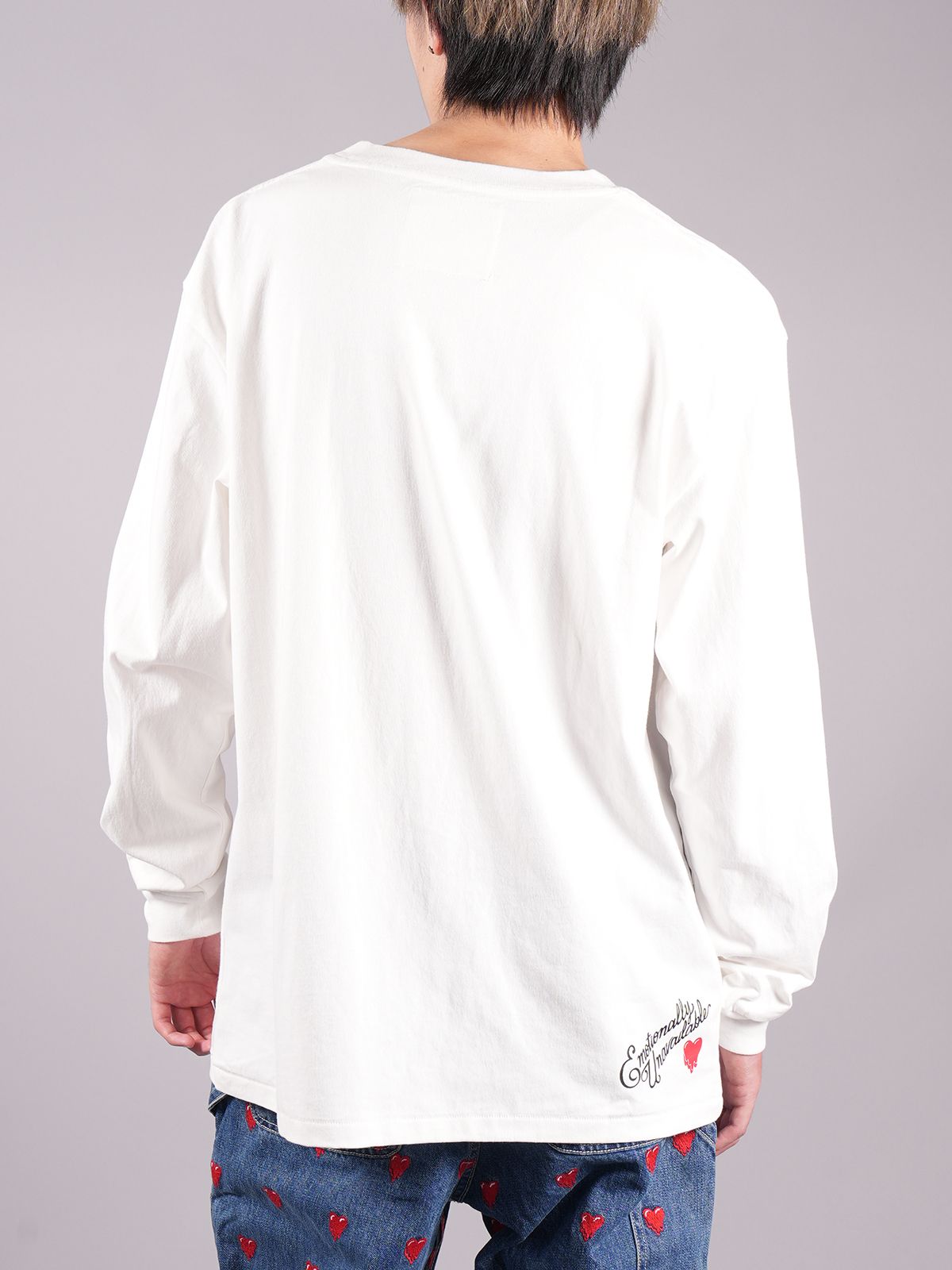 【ラスト1点】 EU x TOM WESSELMANN SMOKING LIPS LONG SLEEVE TEE / ロングスリーブ Tシャツ   (ホワイト)