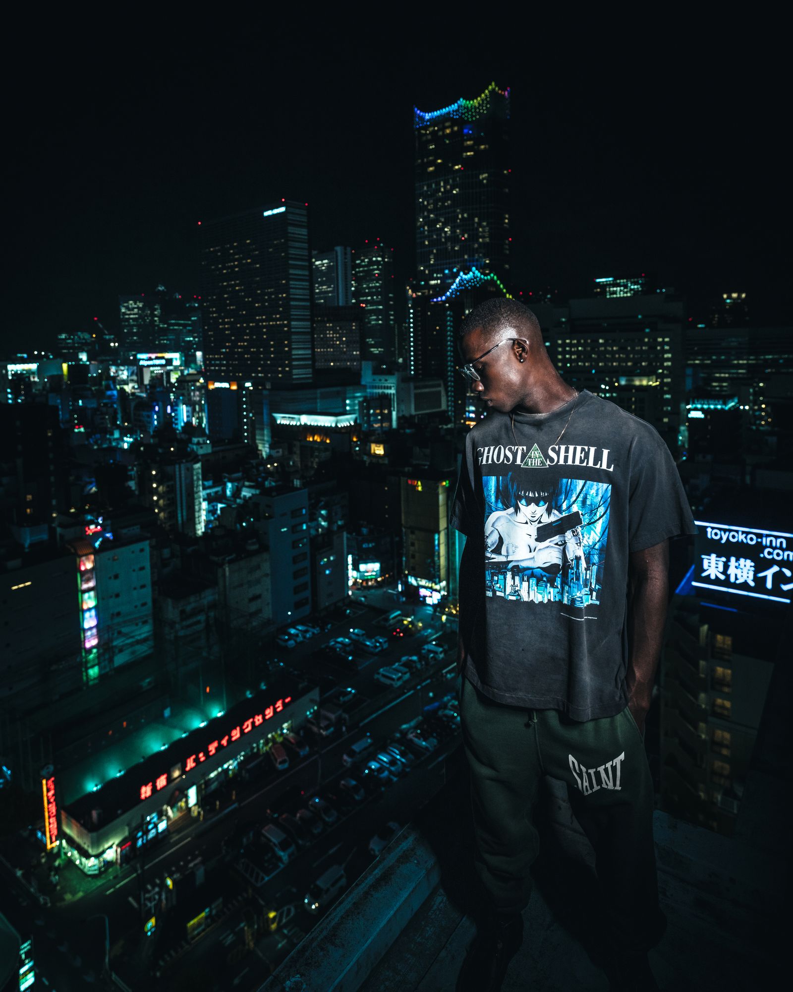 【ラスト1点】【9/28日 (土) 10時販売スタート!!】【限定】SM-YS1-0000-C31 / GS_SS TEE / GITS / BLACK / Tシャツ (ブラック)