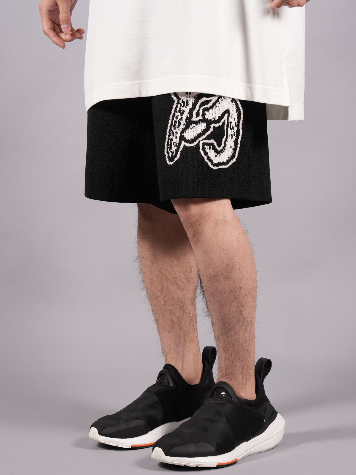 Y-3 - LOGO KNIT SHORTS / ロゴニットショーツ (ブラック) | Confidence