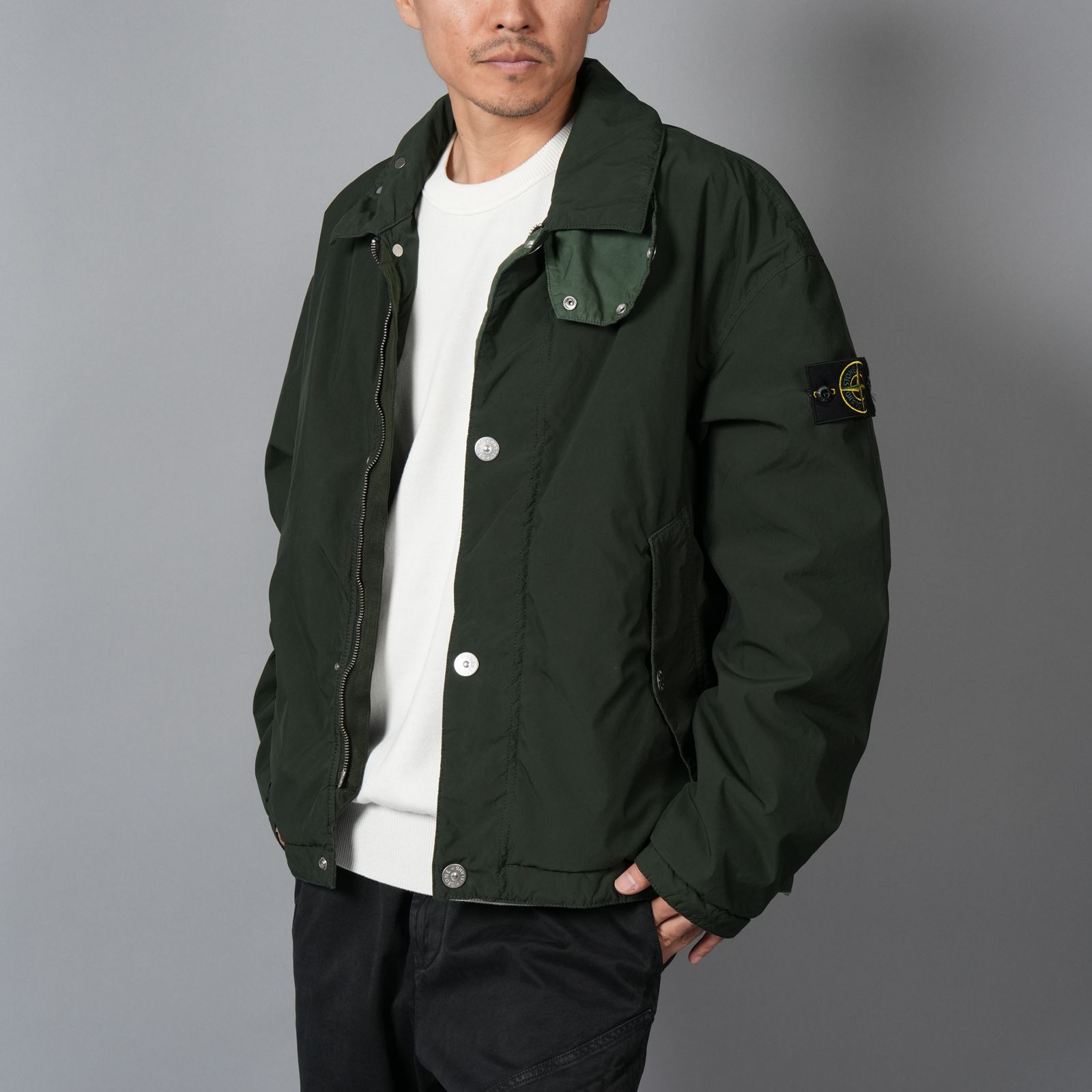 【ラスト1点】Q100015 LIGHT COMPACT TOUCH POLY-TC, 60% RECYCLED POLYESTER / ジャケット (ジュニパー)