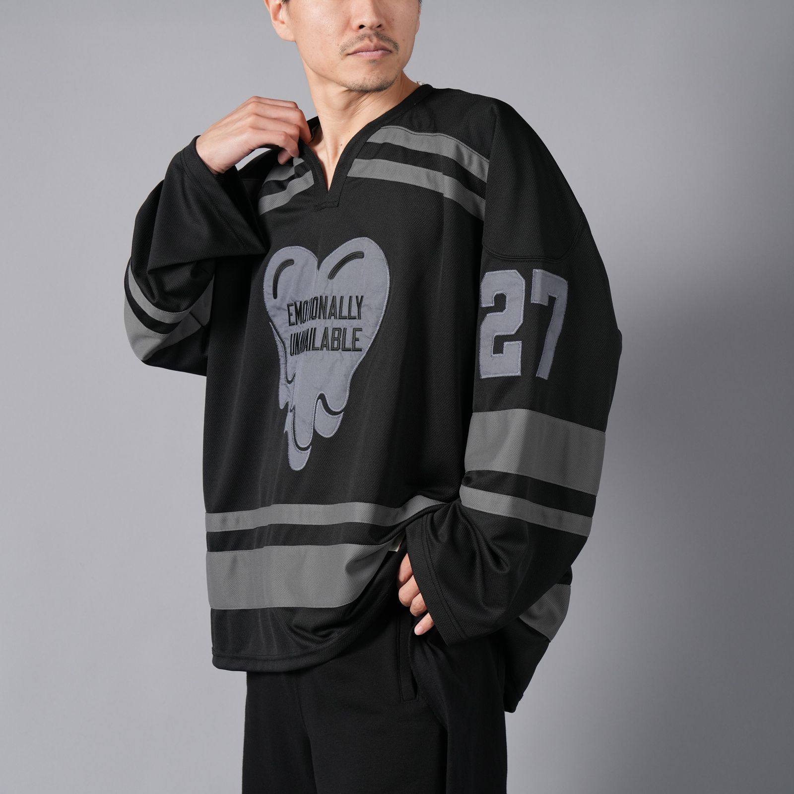 【ラスト1点】HOCKEY JERSEY /  ホッケージャージー (ブラック)