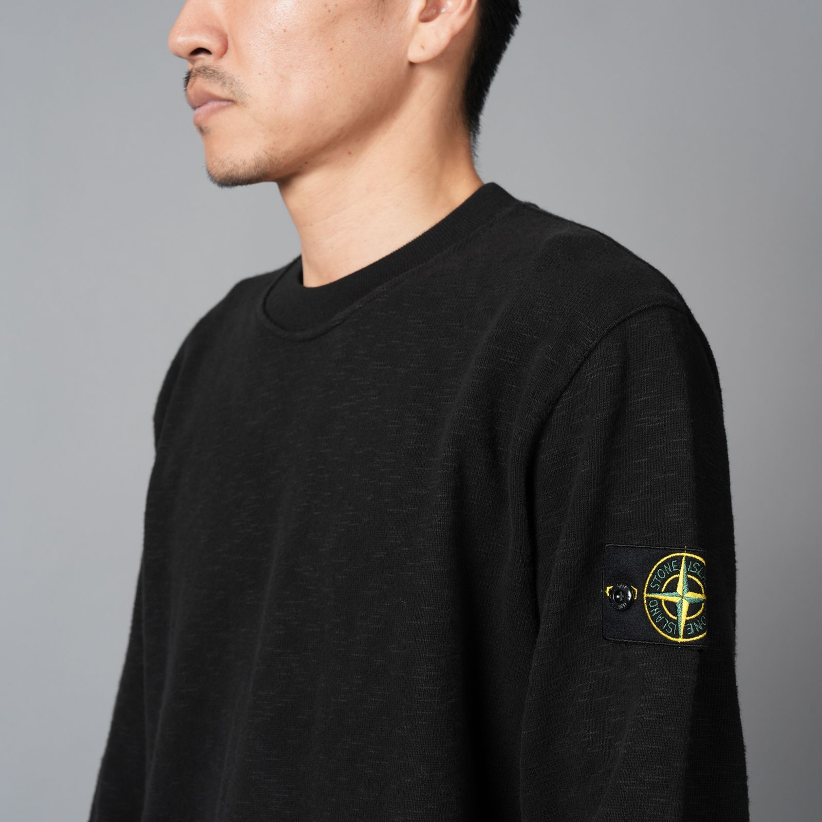 STONE  ブラック クルーネックスウェット STONE ISLAND - 6100053 / SWEAT / トレーナー・クルーネック