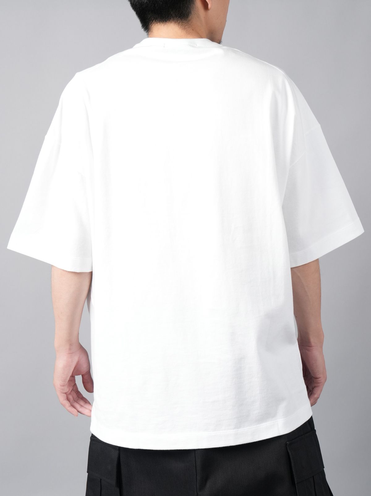 【ラスト1点】CREW NECK  PRINT T / クルーネック プリントTシャツ (ホワイト)