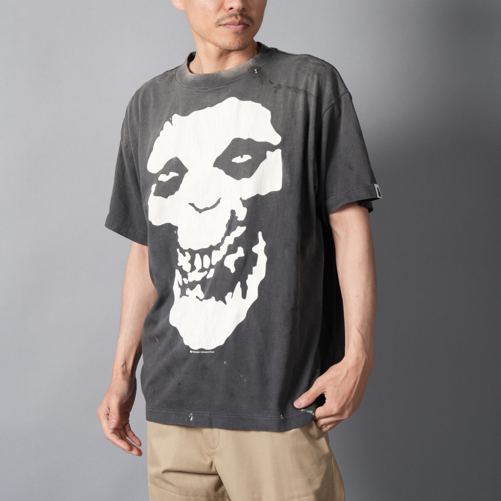 【ラスト1点】【コラボ】SM-MK8-0000-C49 / BAPE_SS T-SHIRT / ALWAYS LOVE / BK / Tシャツ (ブラック)