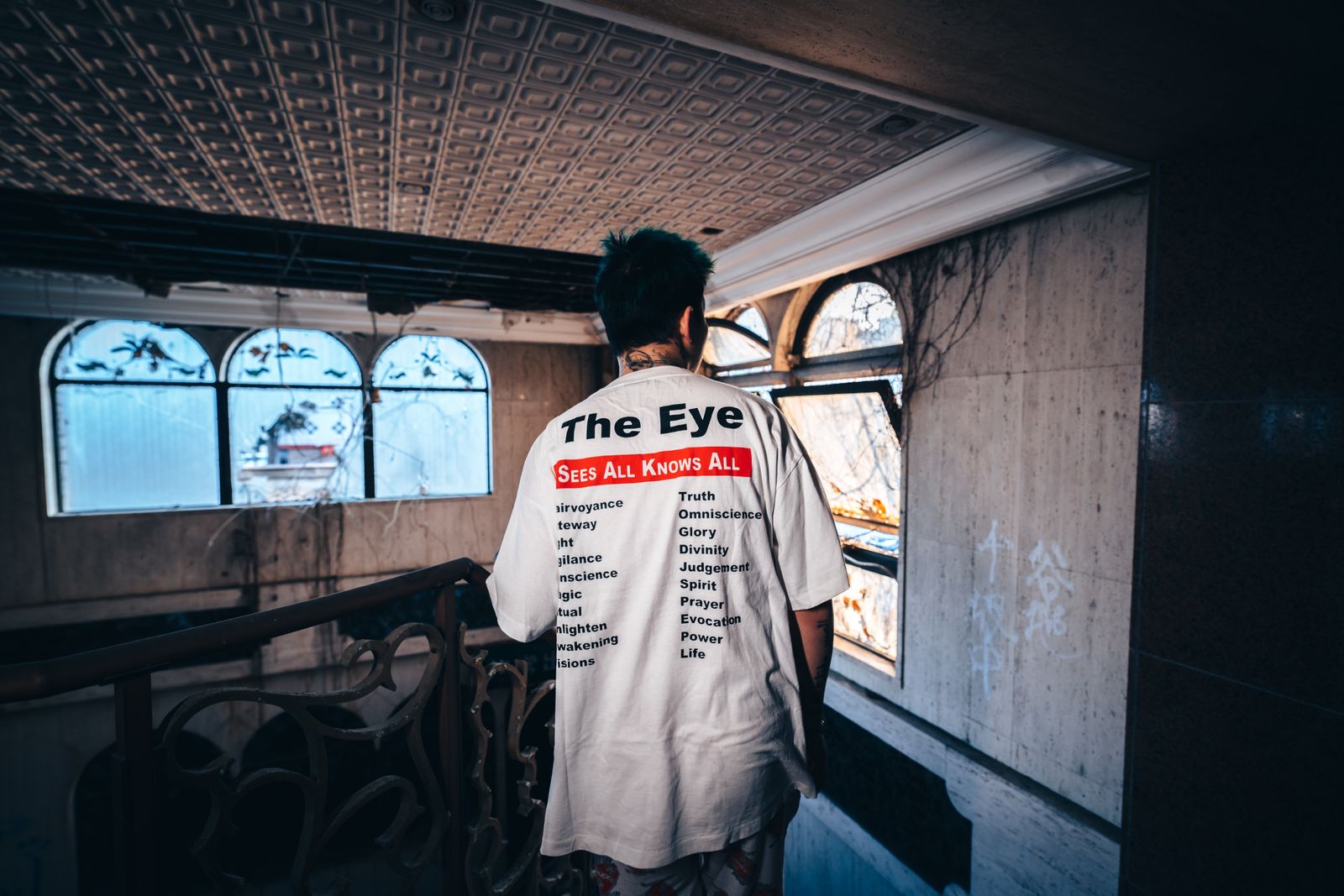 ラスト1点 / SM-S21-0000-003/SS TEE _eye_WHITE / アイ Tシャツ  (ホワイト)