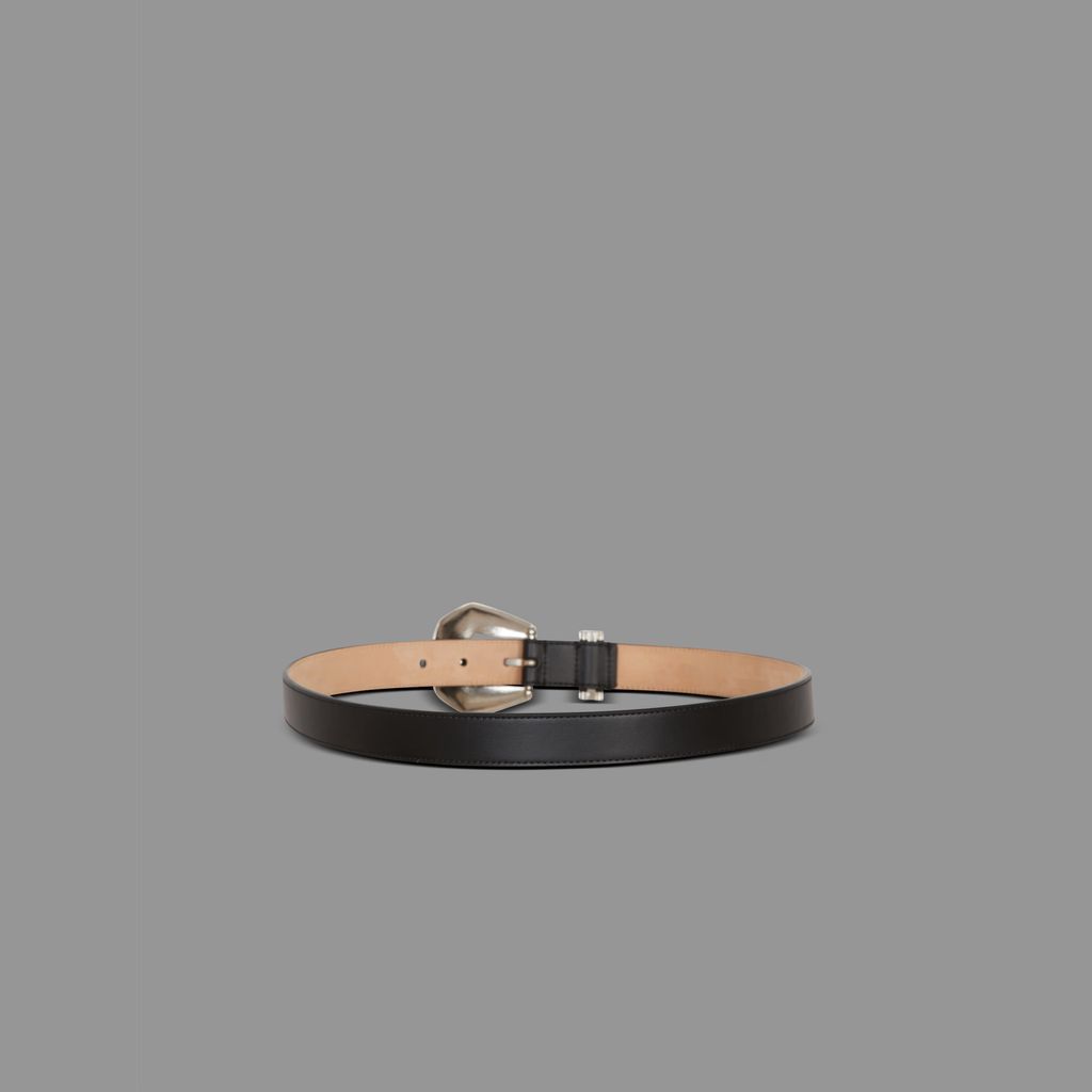 【ラスト1点】 WESTERN BELT 2,5CM-CALFSKIN / ウエスタンベルト カーフスキン (ブラック)