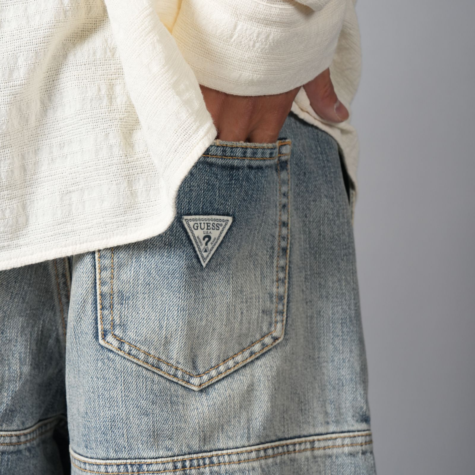 M UTILITY SHORTS / デニムショーツ (ブルー)