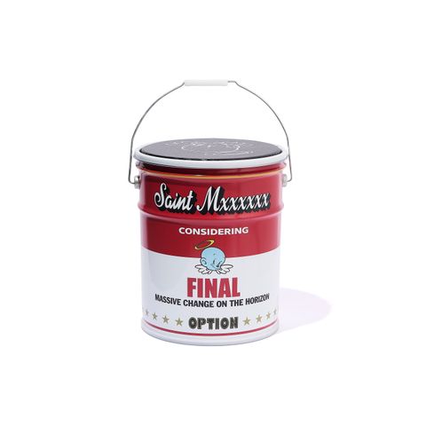 【コラボ】SM-MK1-0000-C42 / BAPE_CAN STOOL / WHITE+RED / カン スツール  (ホワイト/レッド)