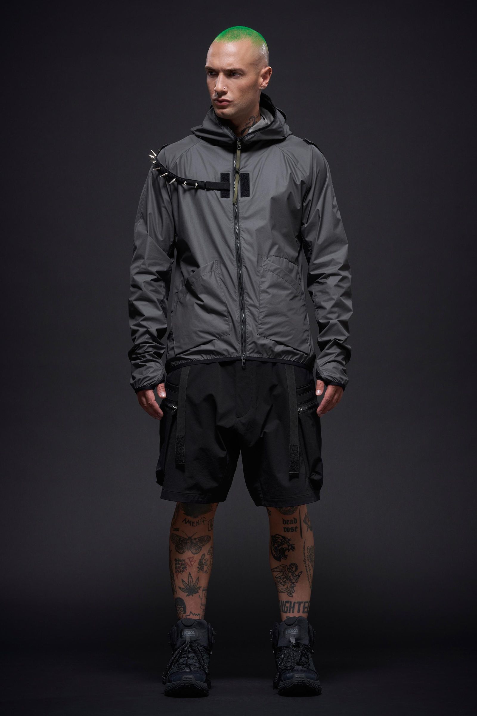 【ラスト1点】SP57-DS / schoeller® Dryskin™ Cargo Short Pant / カーゴショートパンツ / パンツ [Wide Fit] (ブラック)