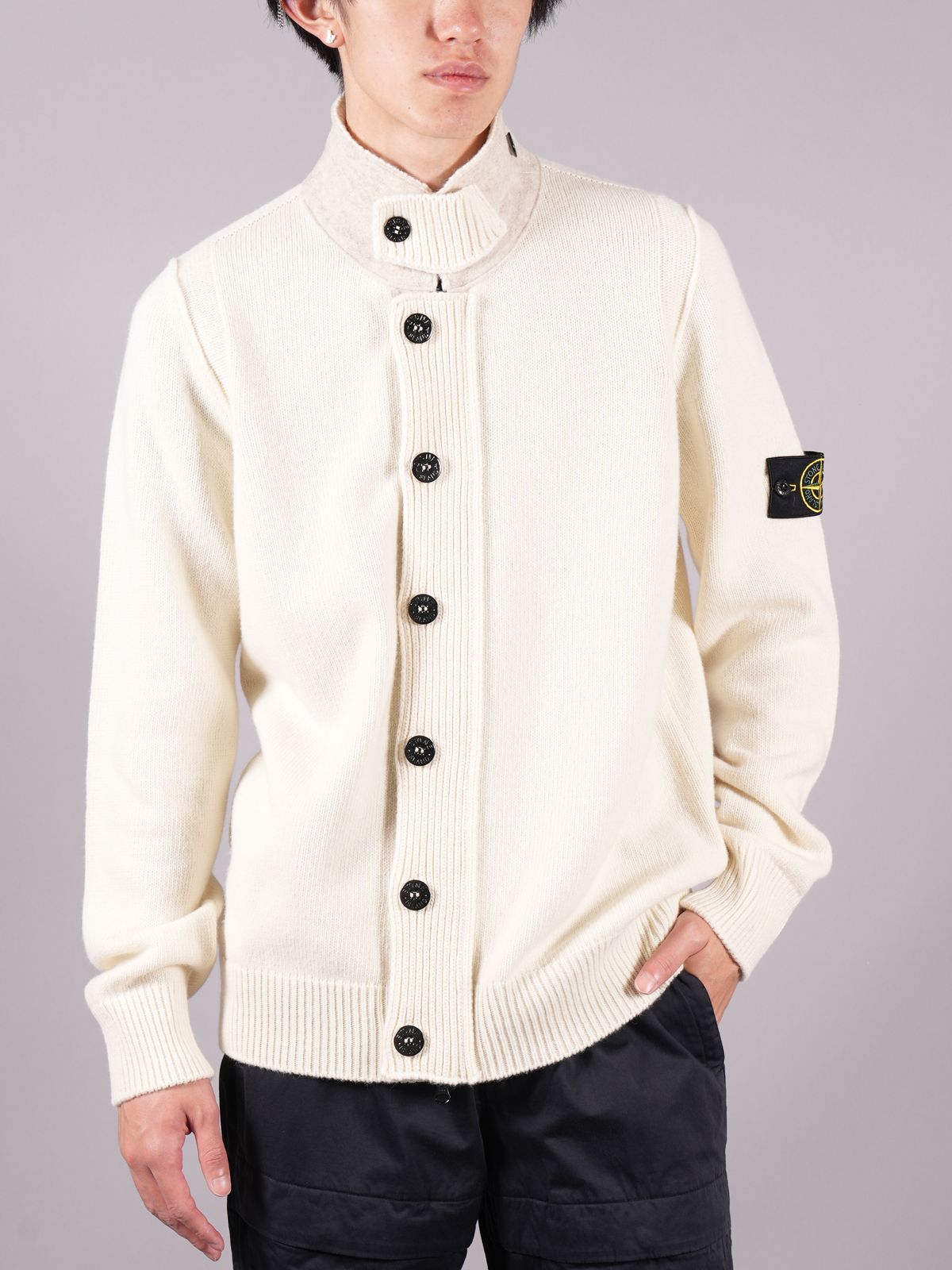 STONE ISLAND - 【ラスト1点】 Knit Cardigan Lambs Wool / ニット ...