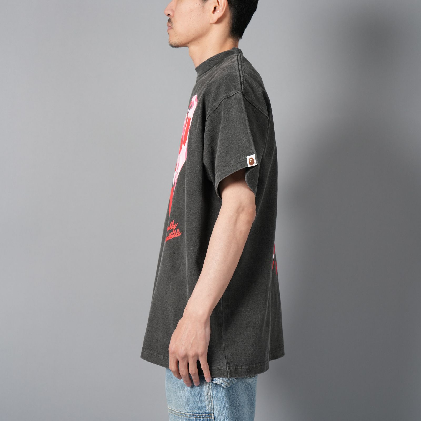 【残りわずか】【コラボ】EU-HR8-0000-C29 / EU BAPE CAMO SS TEE / BLACK / Tシャツ (ブラック)