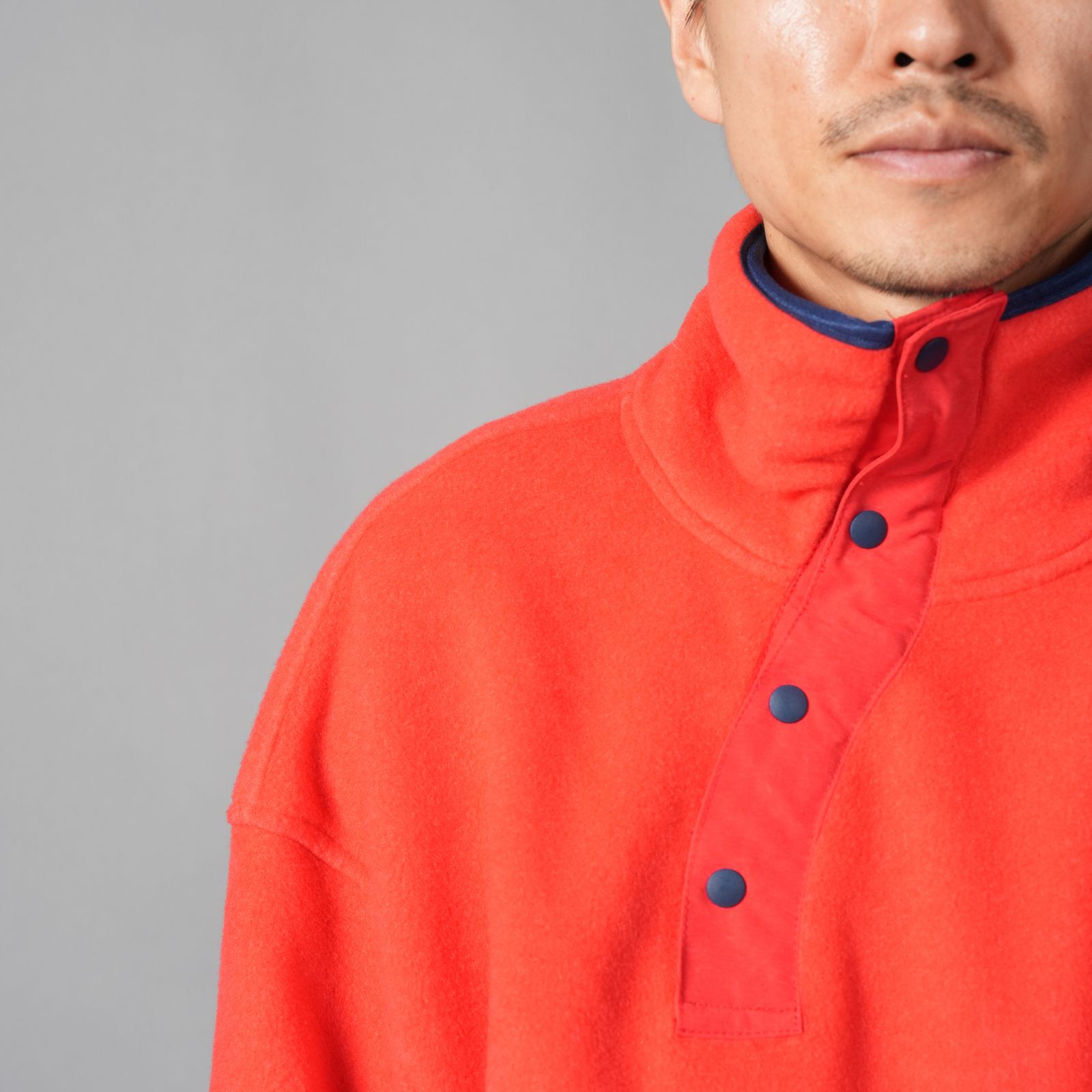 FLOWING FLEECE SWEAT / フローイング フリース スウェット  (レッド)