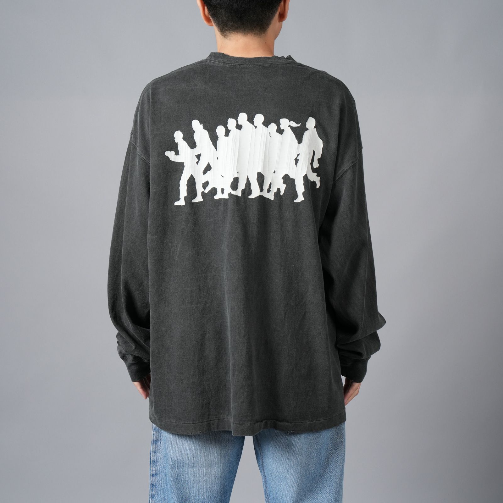 【ラスト1点】[GANTZ / ガンツ]  TGAM24SM011 / L/S TEE / Tシャツ (ブラック)