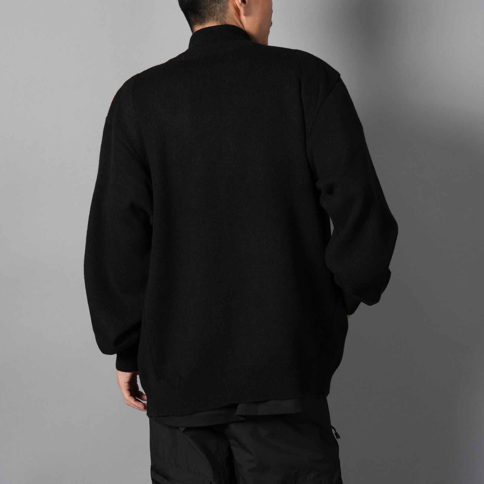 【限定】CASHMERE DRIVER'S KNIT / カシミア ドライバーズニット (ブラック)