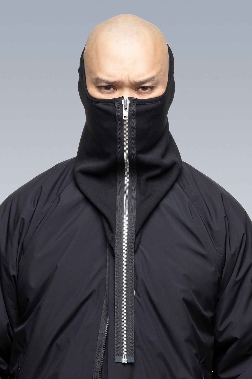 NG4-PS / Modular Zippered Powerstretch Neck Gaiter / ネックゲイター [ストレッチ入り] (ブラック)