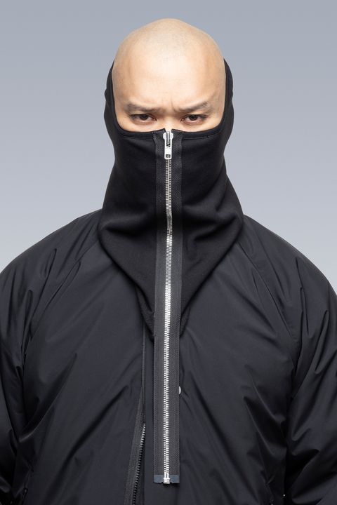 NG4-PS / Modular Zippered Powerstretch Neck Gaiter / ネックゲイター [ストレッチ入り] (ブラック)