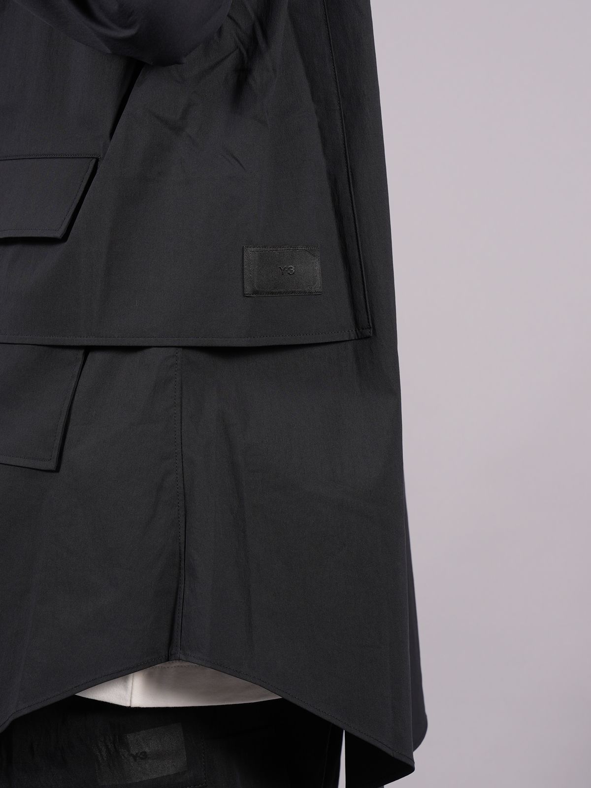 【ラスト1点】【定番アイテム】 Y-3 U SHIRT  / ワイスリー  ユニセックス シャツ ［ストレッチ入り］  (ブラック)