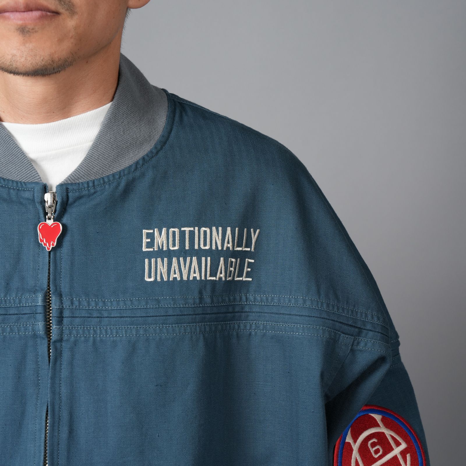 【ラスト1点】EU PATCH JACKET / パッチジャケット (ブルーグレー)