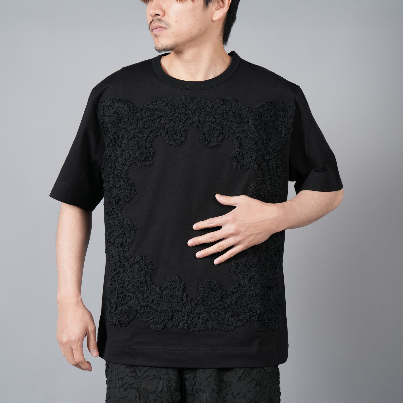 TAAKK - 【ラスト1点】 S/S T-SHIRT / バンダナTシャツ (ブラック 