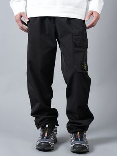 STONE ISLAND 【ラスト1点】 67053 TROUSERS カーゴパンツ (ブラック) Confidence