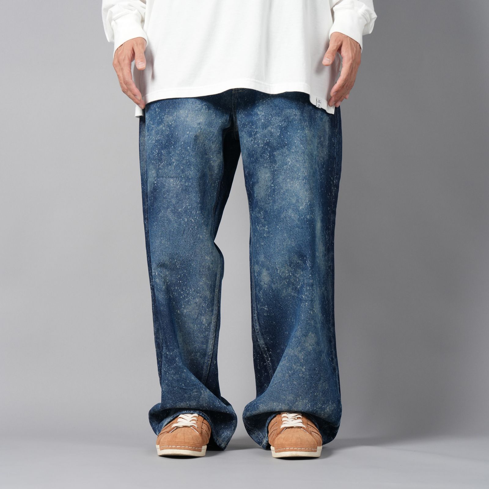 【ラスト1点】GALAXY DENIM BIG HEART PANTS / ギャラクシーデニム ビッグハートパンツ  (インディゴ)