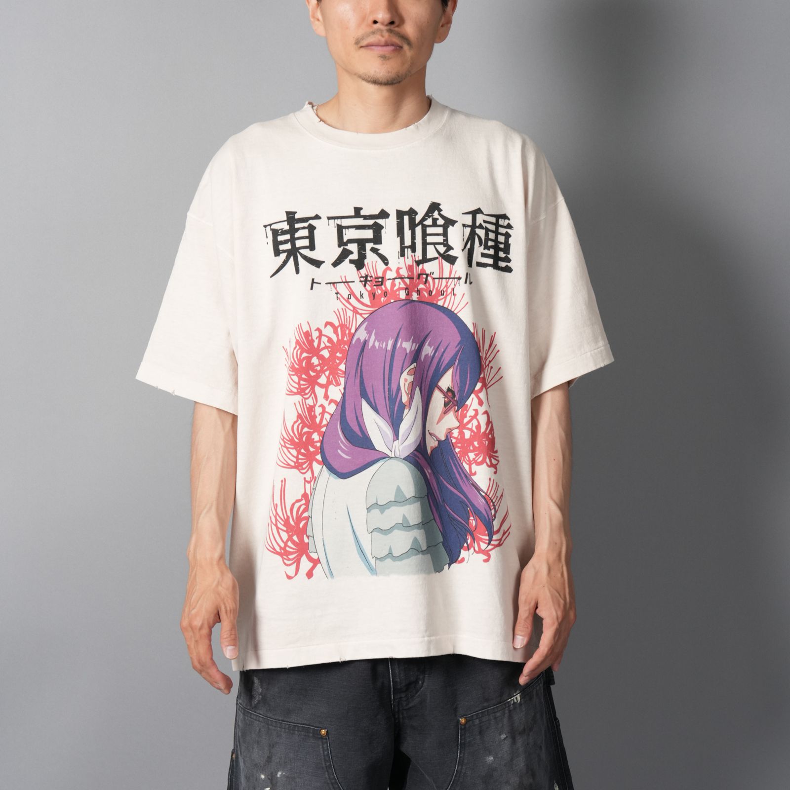 [東京喰種]  TTGM25SM007 / S/S T-Shirt  (LIZE)  / Tシャツ (ホワイト)