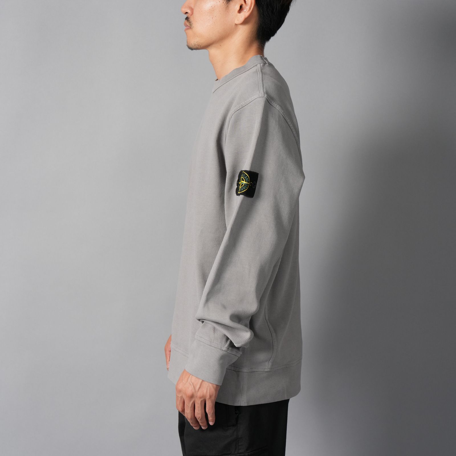 6100017 / ORGANIC COTTON INTERLOCK  / クルーネックスウェット (グレー)