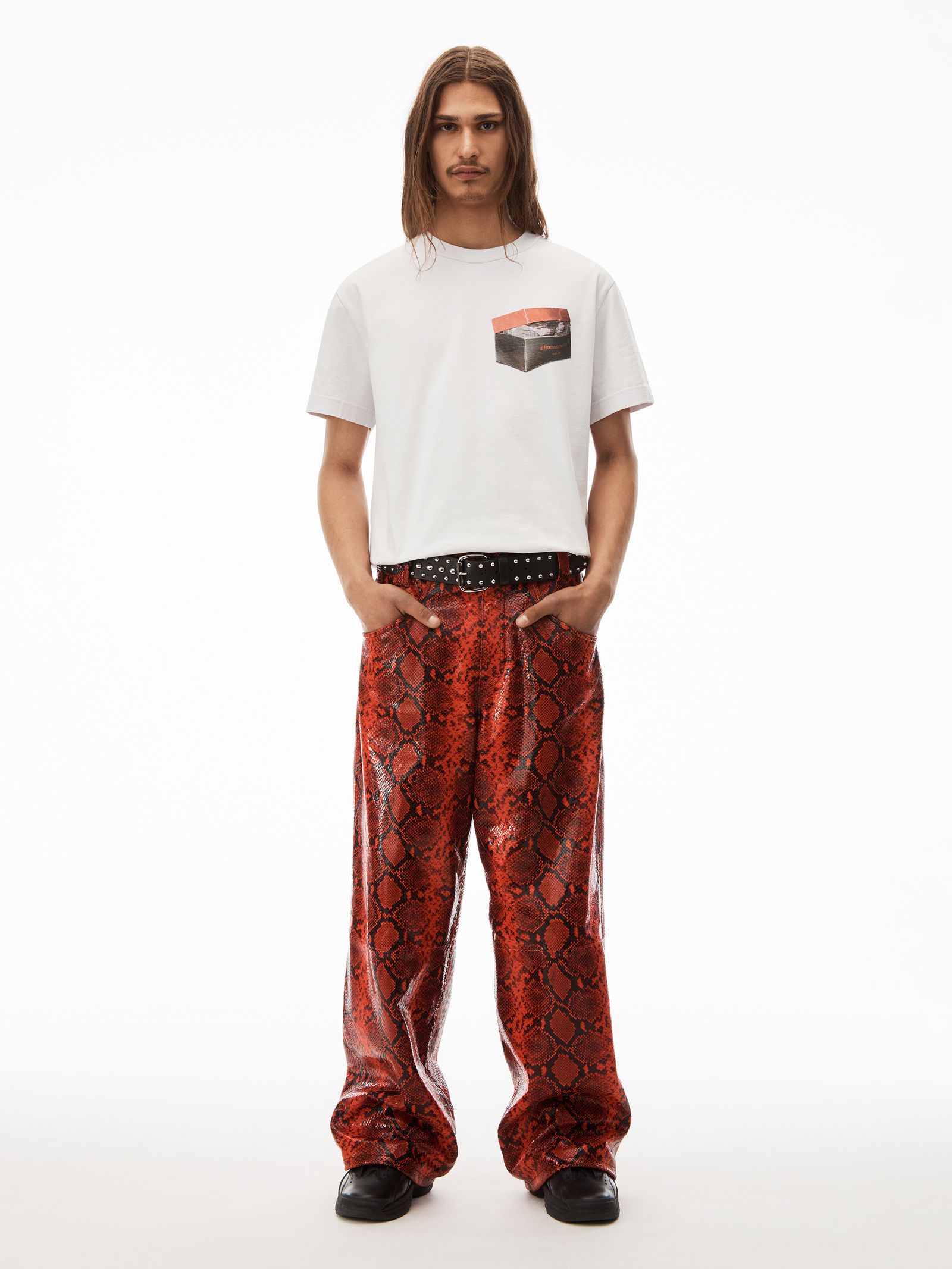 【ラスト1点】 SHORT SLEEVE TEE WITH SHOEBOX / Tシャツ 【ユニセックス】(ガンスモーク)