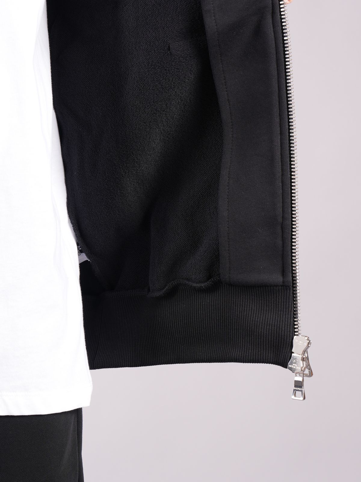【ラスト1点】BALMAIN FLOCK HOODIE / フロック フーディー (スウェット パーカー) / ブラック / 定番商品 / メンズ