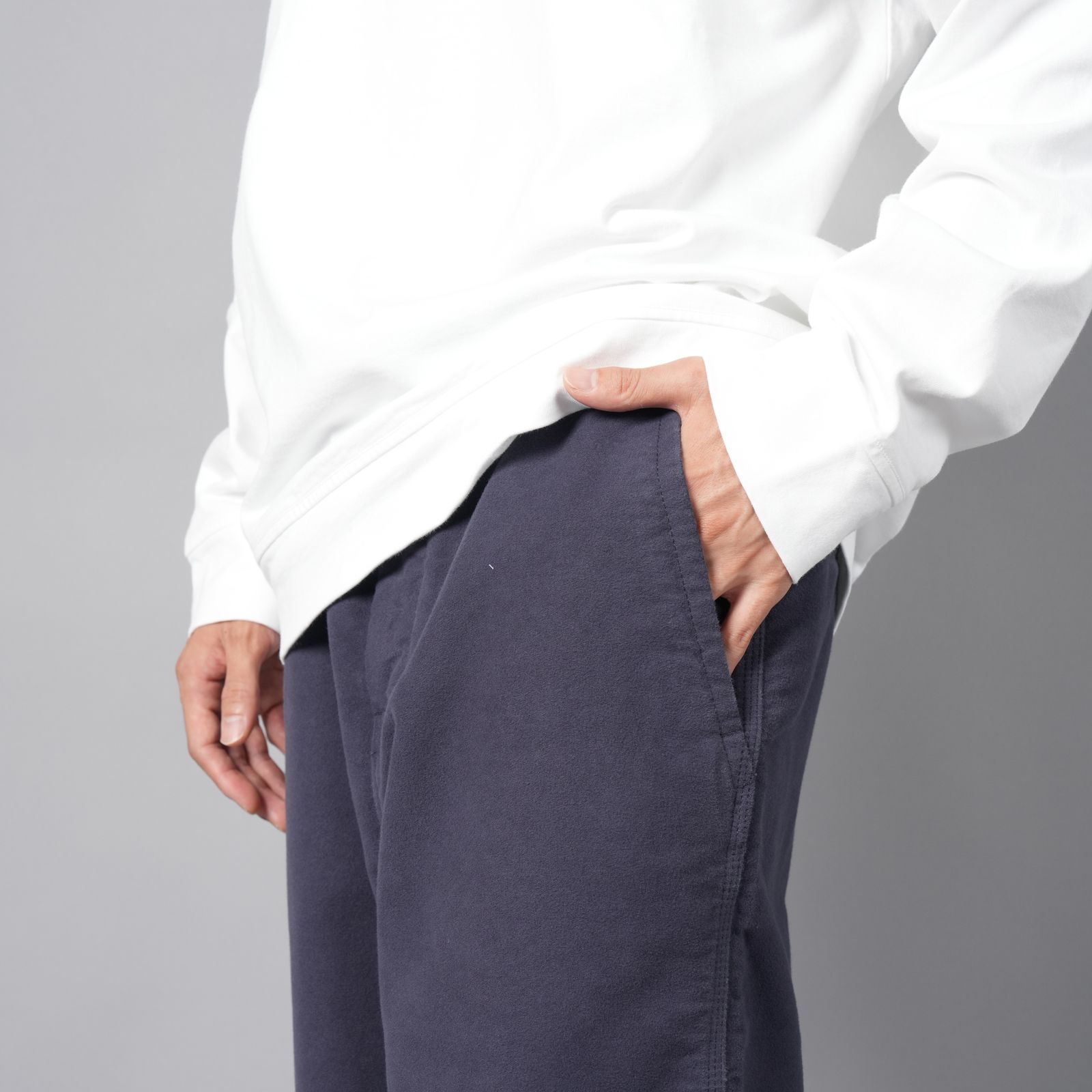 319X6 COTTON MOLESKIN_STONE ISLAND MARINA  / コットンモールスキンパンツ (ネイビー)