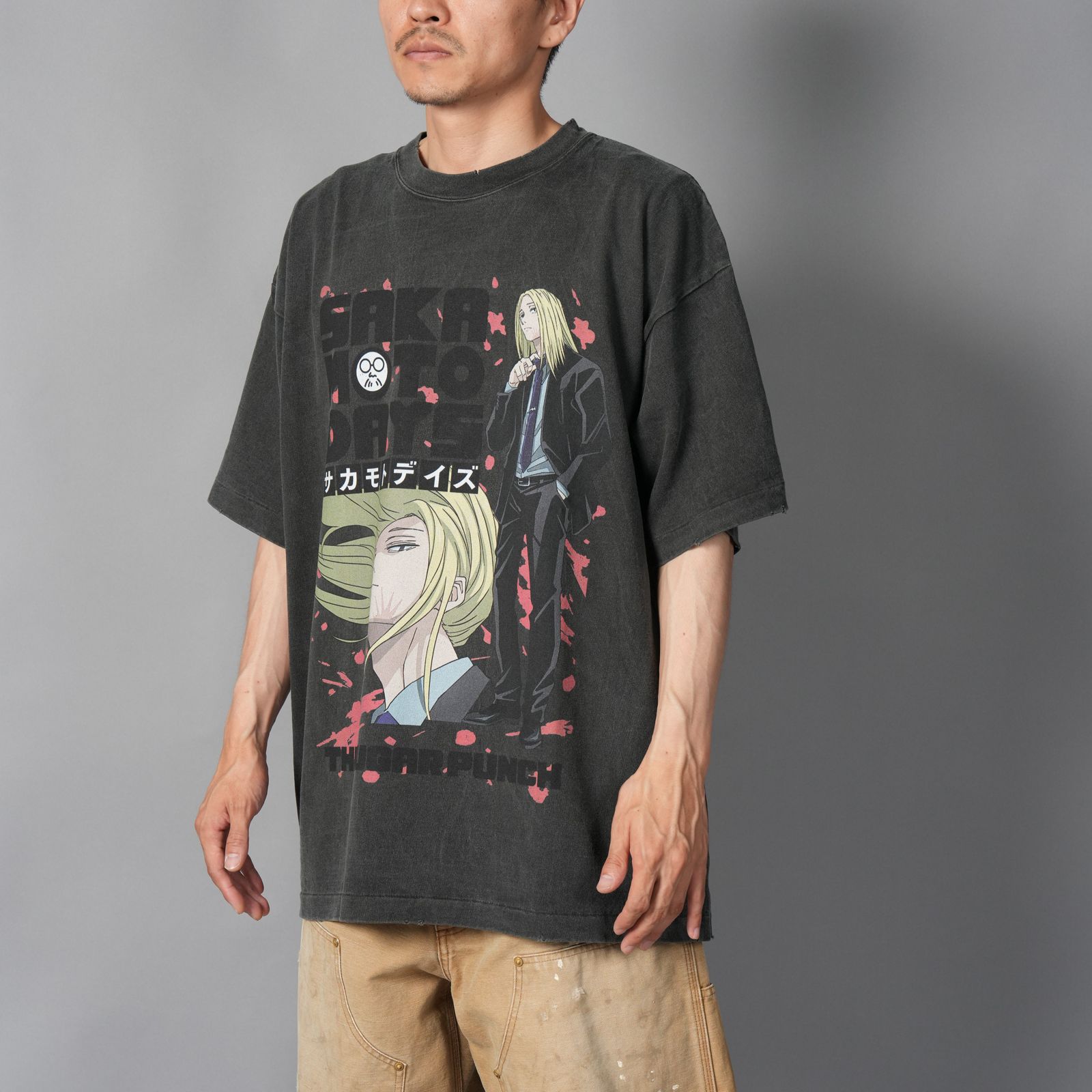 [SAKAMOTODAYS]  TSDM25SM010 / S/S T-Shirt  (SHISHIBA)  / Tシャツ (ブラック)
