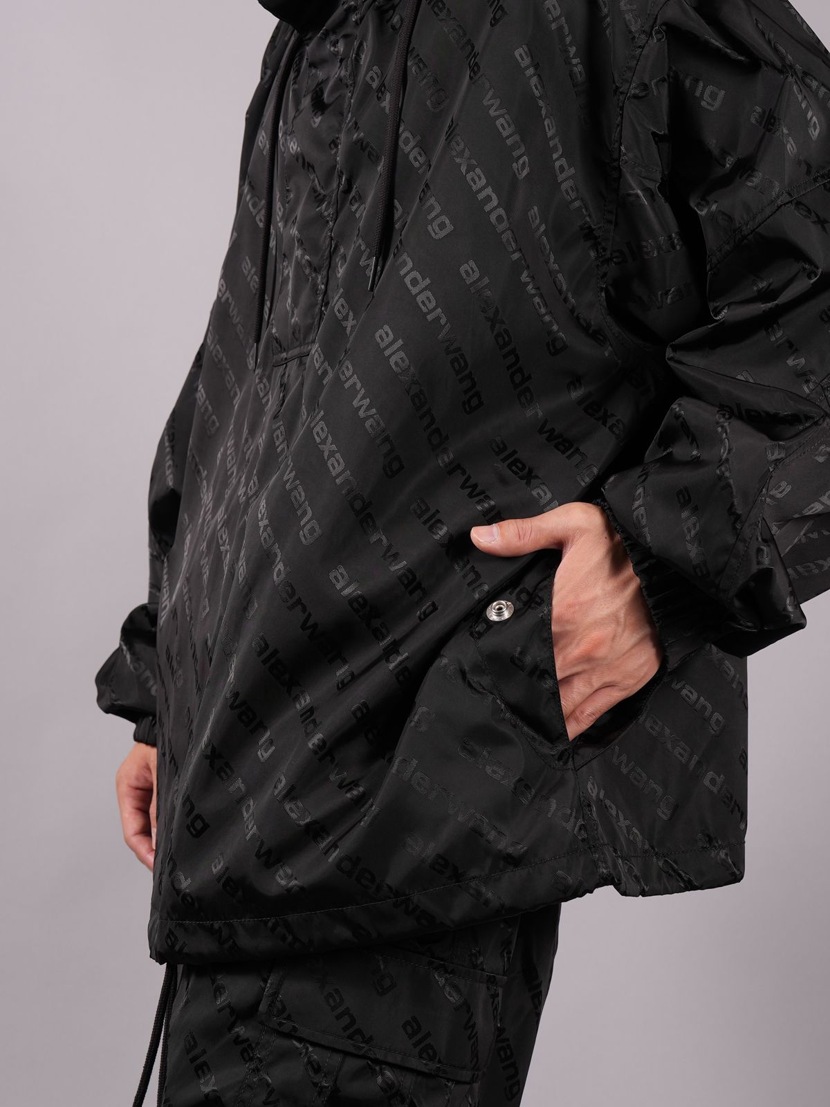 ALEXANDER WANG - 【ラスト1点】 HALF ZIP TRACK JACKET IN JACQUARD