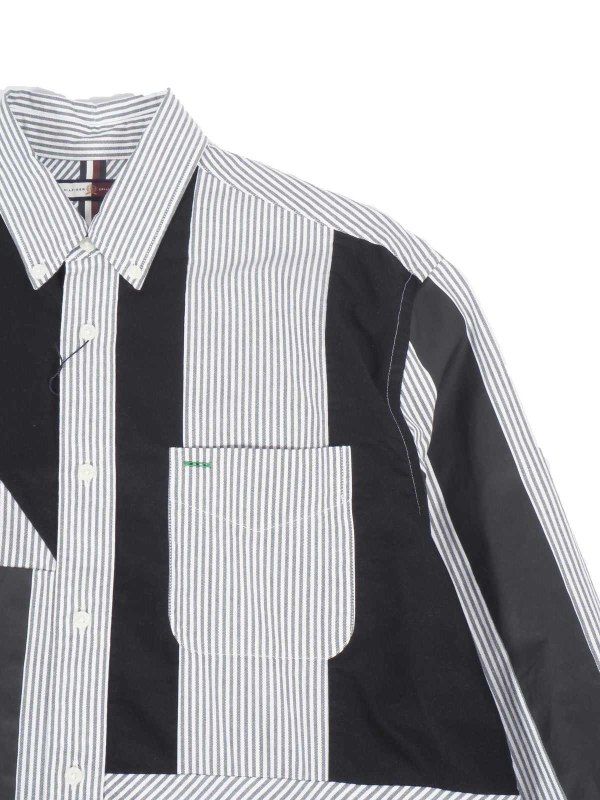 【ラスト1点】 HC Archive Fit Overprint Shirt / ヒルフィガーコレクション アーカイブ フィット オーバープリントシャツ (ブラック))