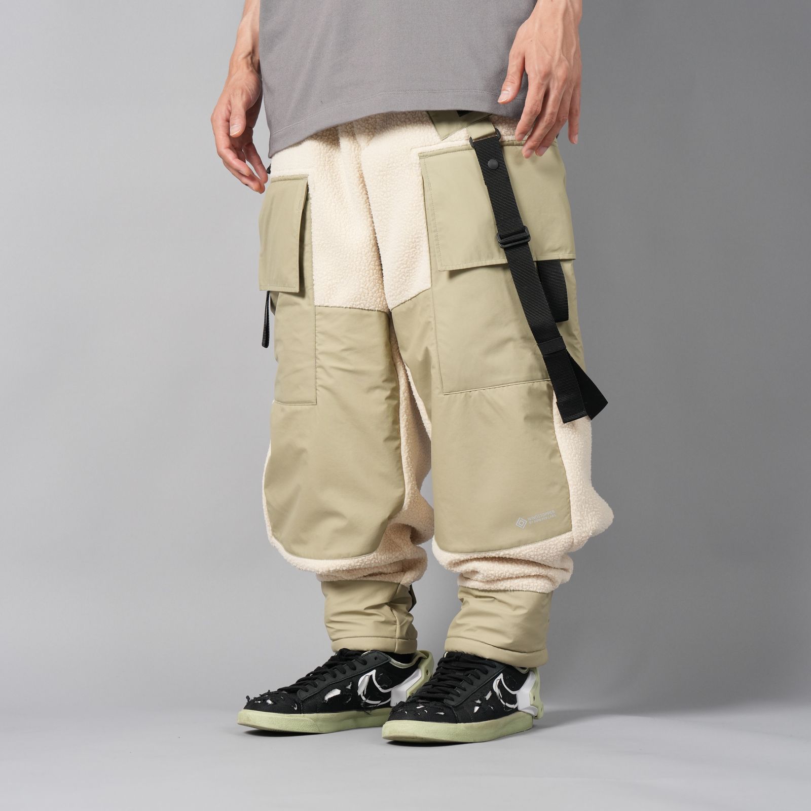 【限定】WINDSTOPPER BY GORE-TEX LABS 3L x POLARTEC  COAST GUARD TROUSERS / ゴアテックス ラボ スリーレイヤー / ナイロンパンツ [防水・防風] (ベージュ)