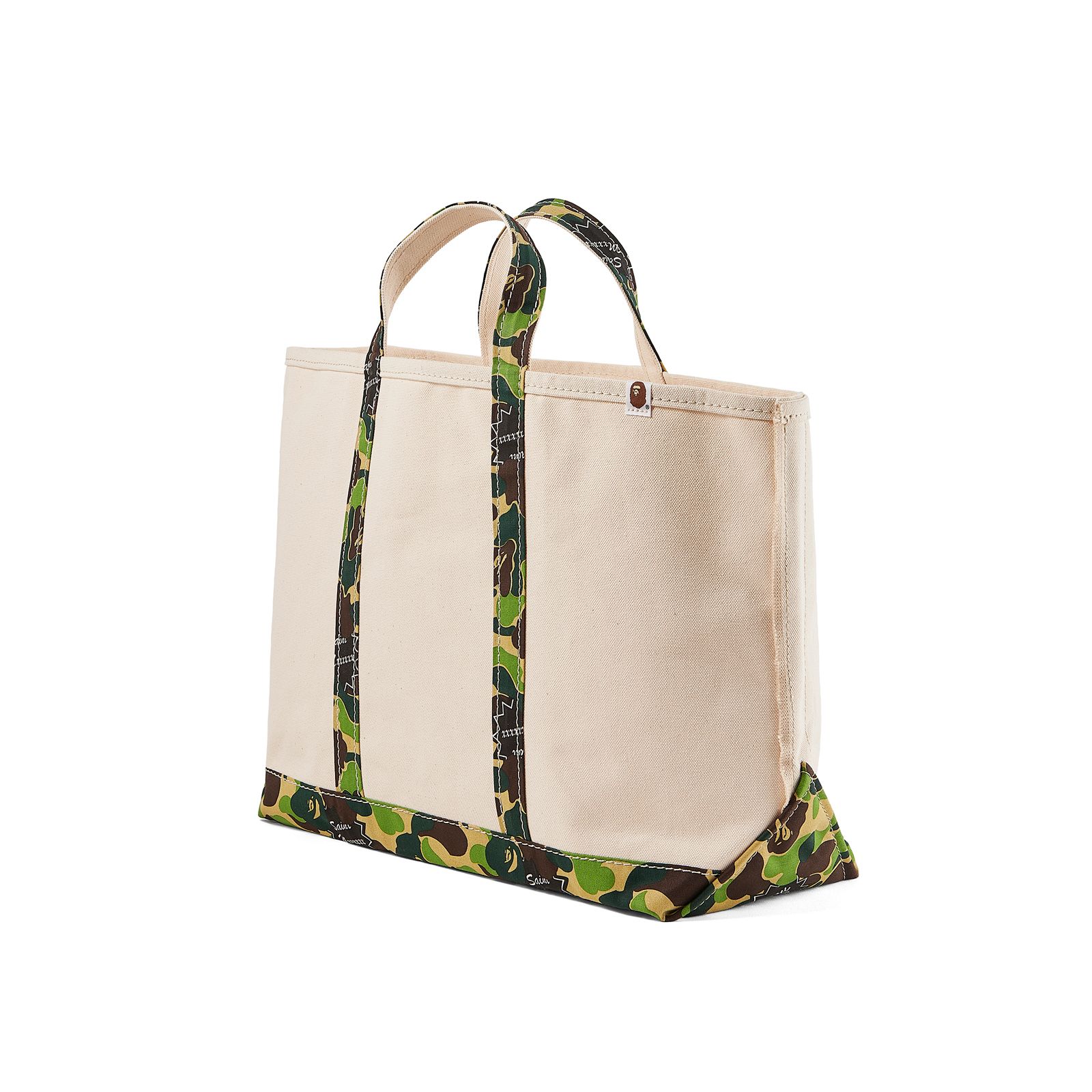 【ラスト1点】【限定】SM-YS8-0000-C34 / AP_TOTE BAG / LARGE / WT+CAM / トートバック (オフホワイト)